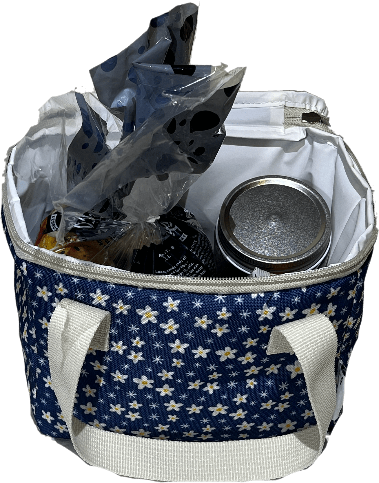 Navy Daisies Lunchbag - Image 2